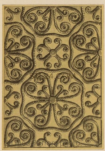 Панели резные (CARVED PANEL_2029 -  | 3D model 3DSMAX / OBJ / STL) 3D модель для ЧПУ станка